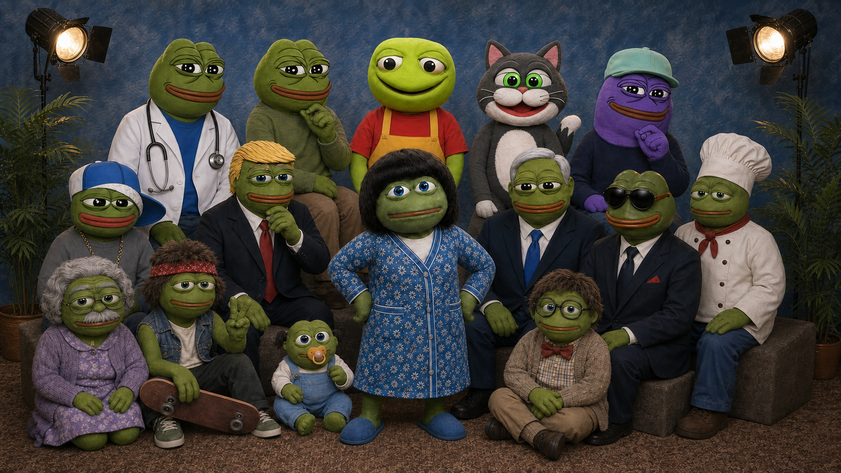 The full PEPE VAY-YA family portrait